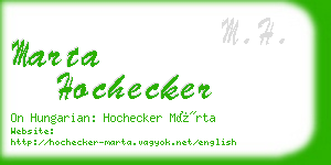 marta hochecker business card